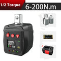 Digital torque meter tool set with display, 1/2 inch drive, 200Nm capacity