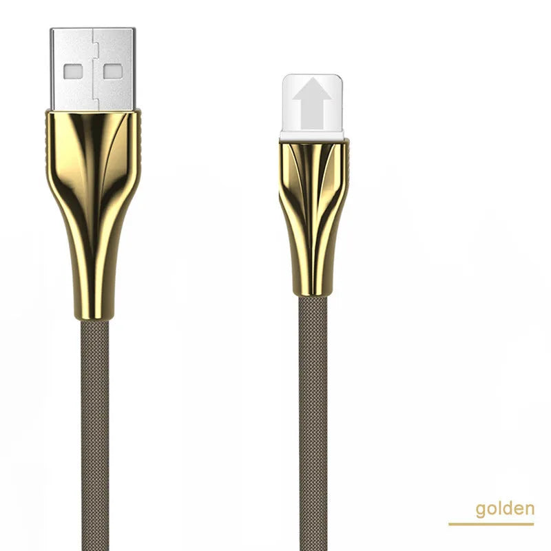 1m aluminium alloy braided data cable in black with Type-C connector on white surface
