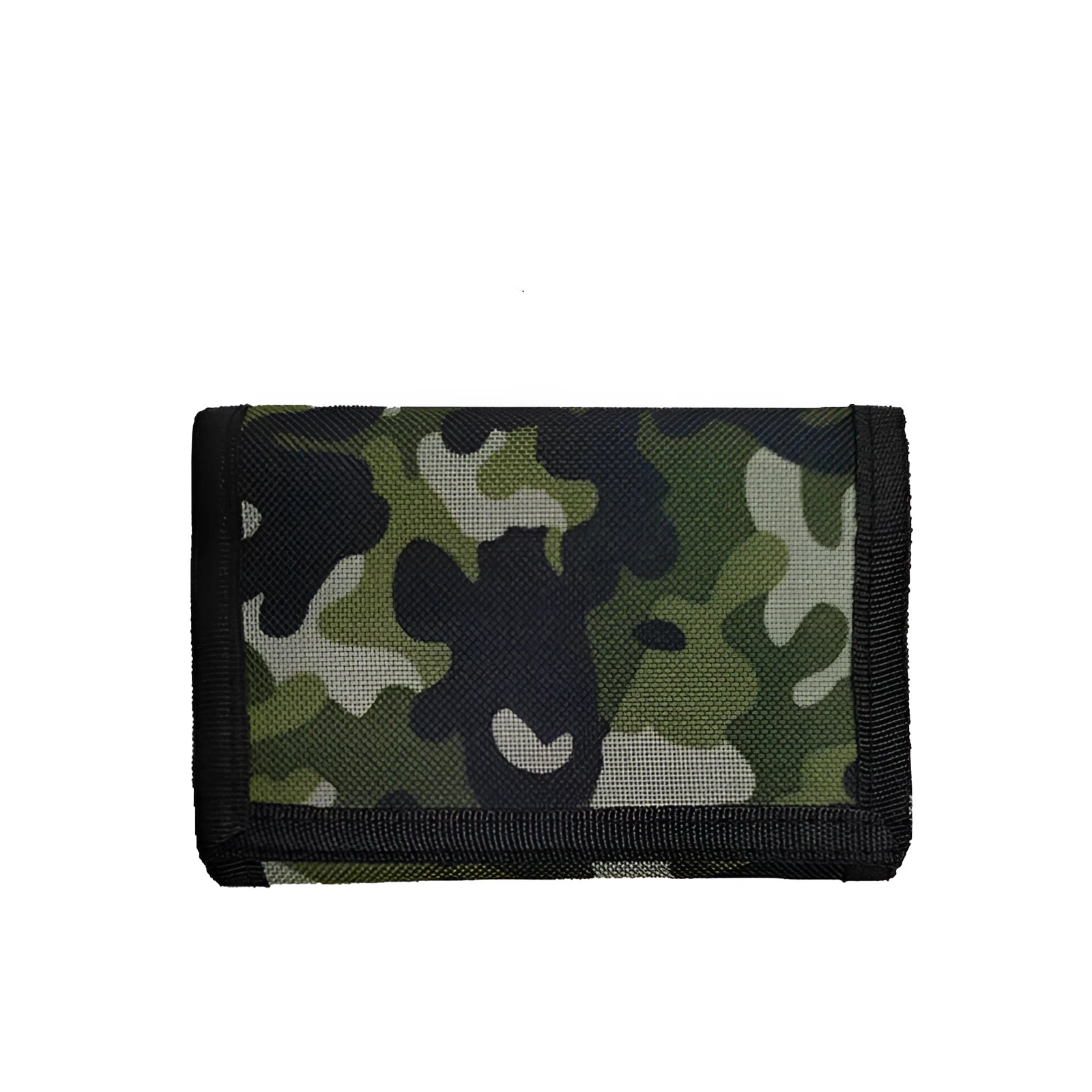 Short style camouflage cloth bank card purse with polyester lining and USB interface