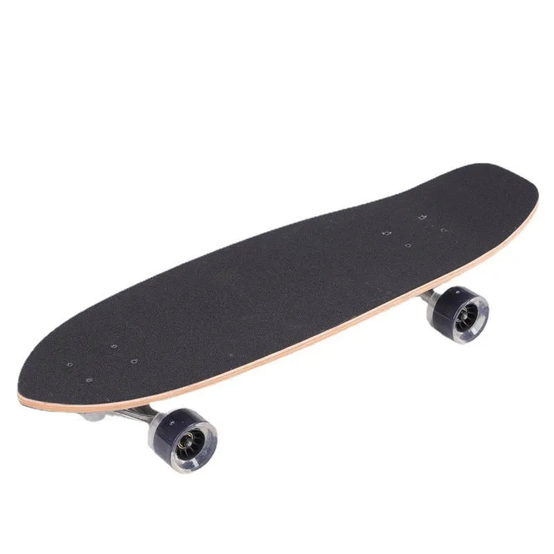 White maple wood street scooter skateboard, 31 inches long
