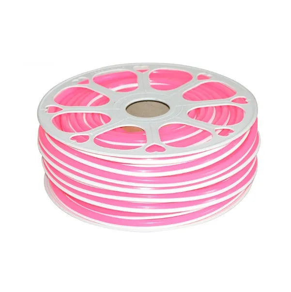 Flexible silicone LED neon light bar in multiple colours showing 8mm width and bending capability