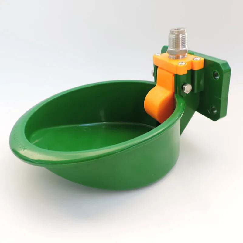 Green engineering plastic sheep drinking bowl for farm watering
