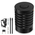 Portable bicycle folding lock in black or black orange with modern simplicity design