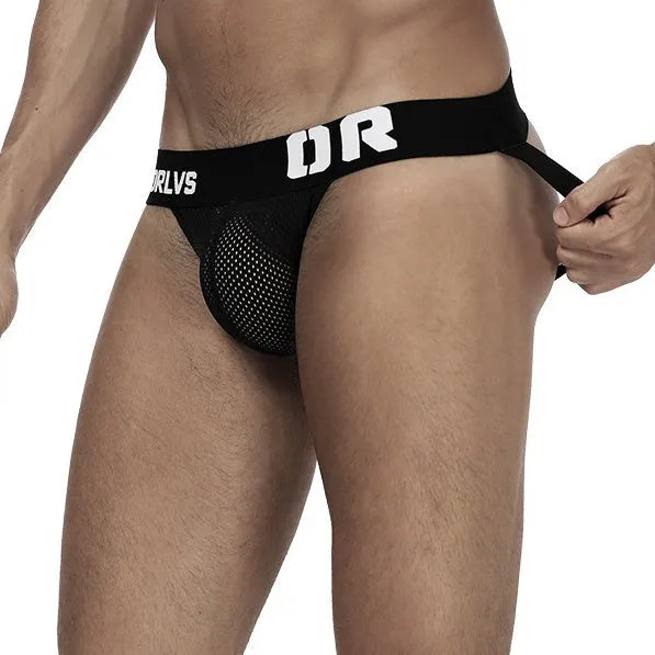 Breathable cotton low waist shorts for men solid colour black double ding style