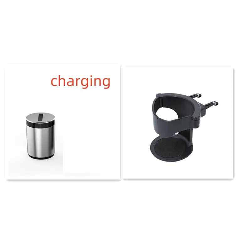 Intelligent induction ashtray with automatic opening, aluminium alloy construction, grey colour