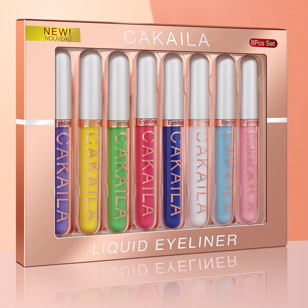 CAKAILA Kakaila 8-color liquid eyeliner set with style options 01, 02, 03 in colour classifications