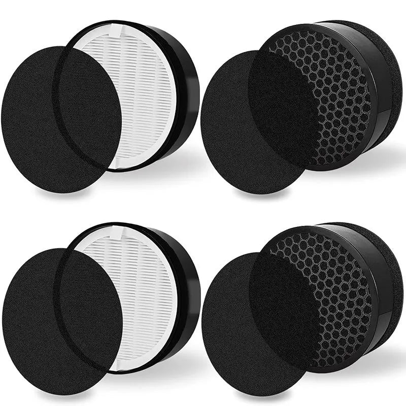 Levoit LV-H132 replacement air filter and filter cotton set measuring 19x19x6.3 cm