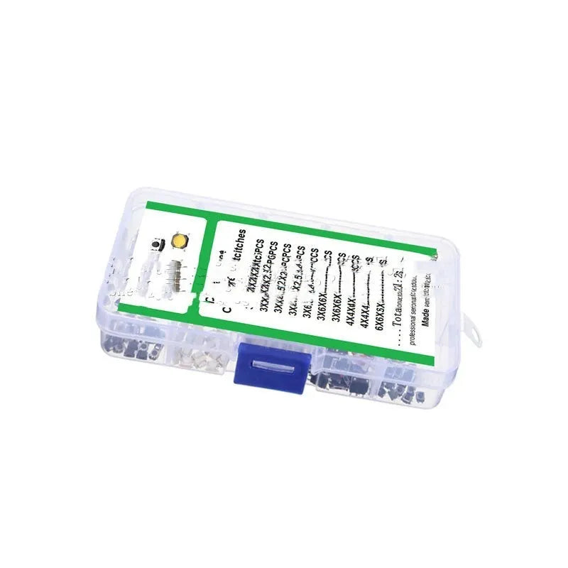 Box of 250 SMT surface mount touch switch patch buttons for industrial-grade circuit board use