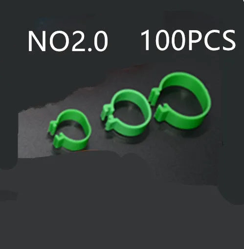 100 PCS chicken foot ring O-ring sealing washers in blue, green, purple, red, white, yellow colours