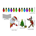 Medium reflective cartoon Christmas elk magnetic car decoration sticker in colour RFM025.