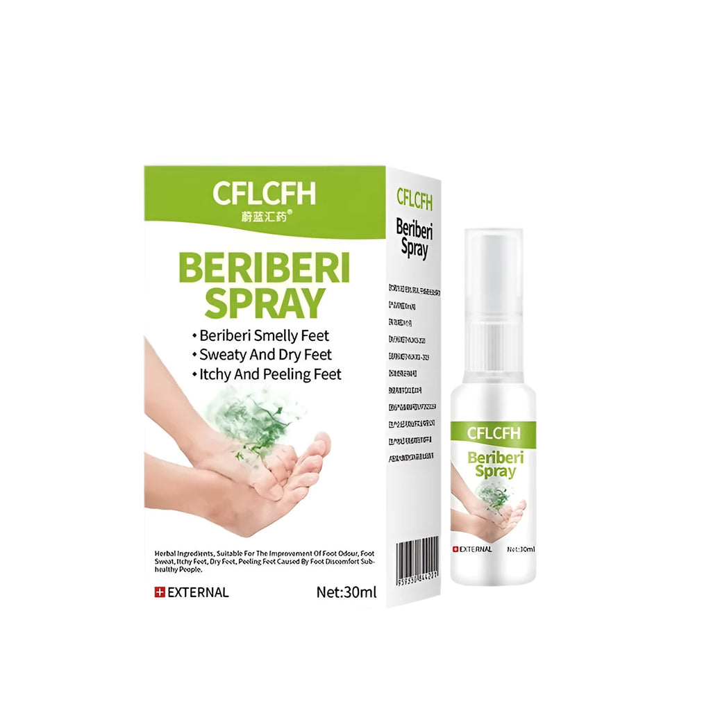 30ml English Foot Odor Spray bottle for treatment of foot odour and fungal infections