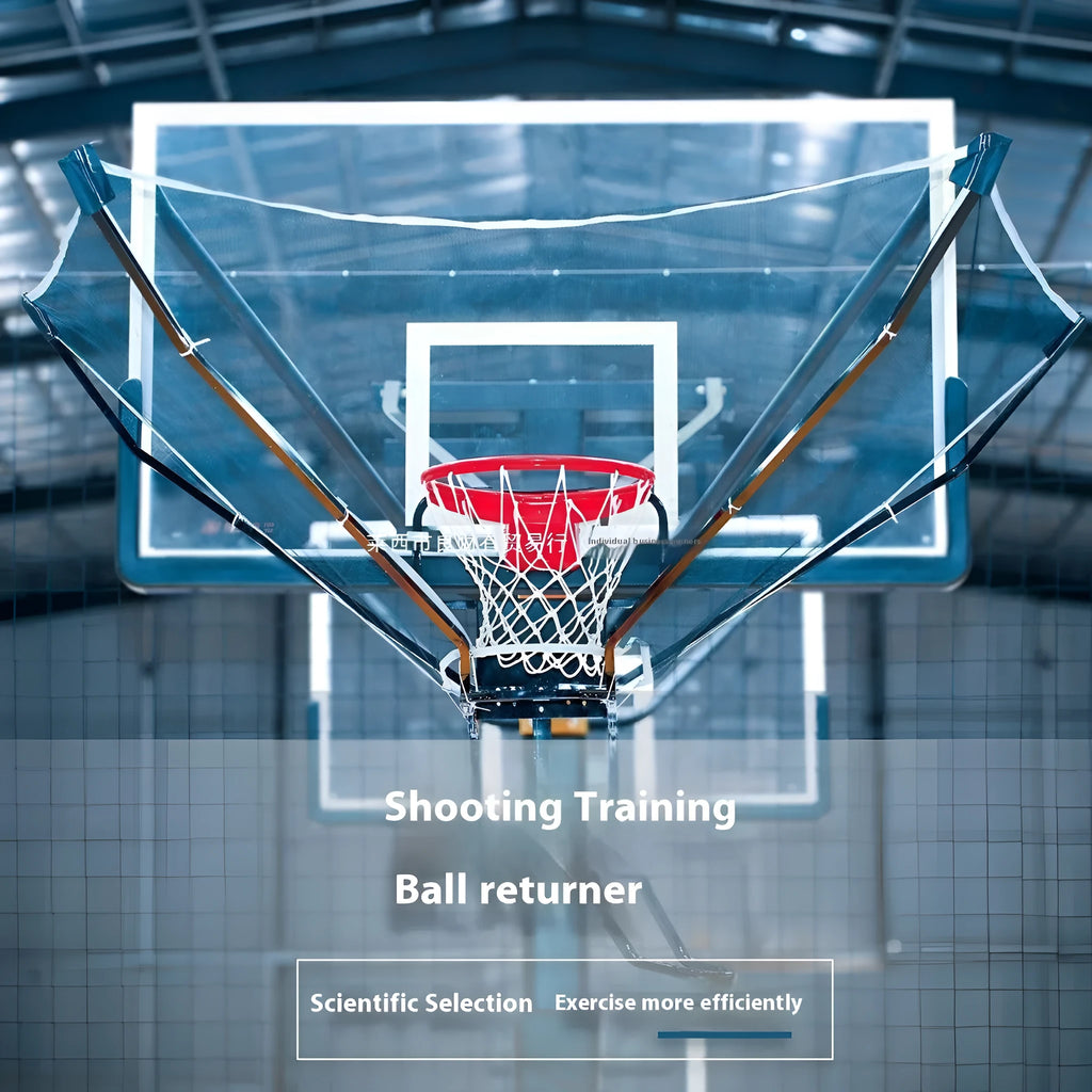 Automatic basketball training ball return with cowhide and iron construction for solo shooting practice