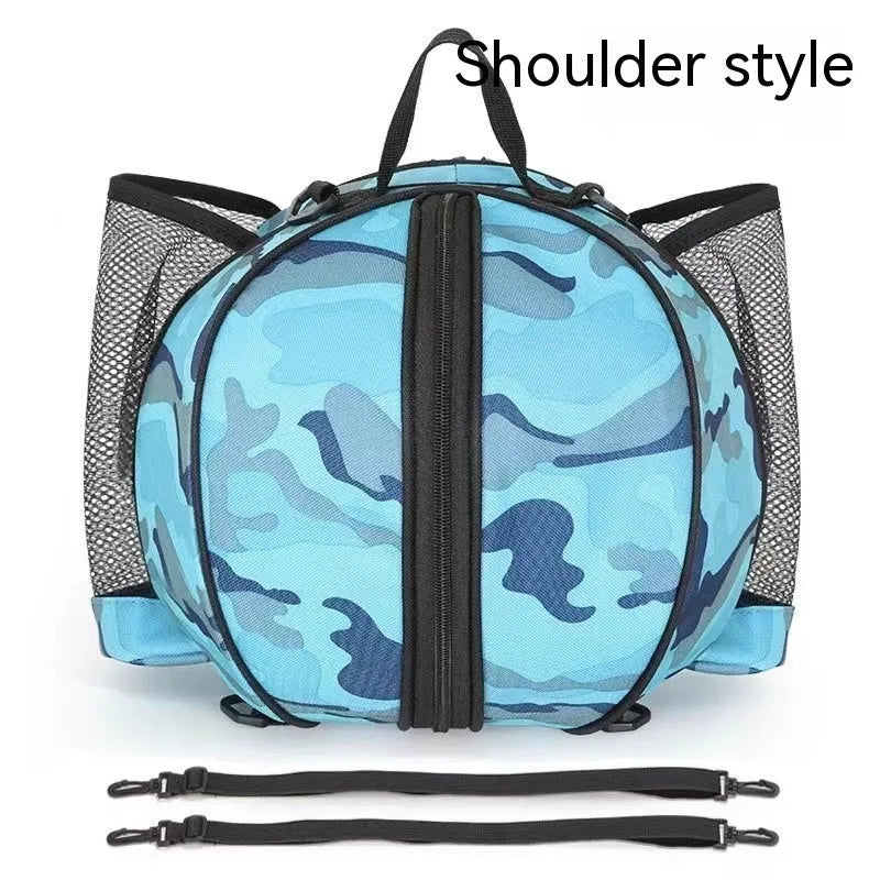 Oxford cloth basketball training bag with 9L capacity showing colour options