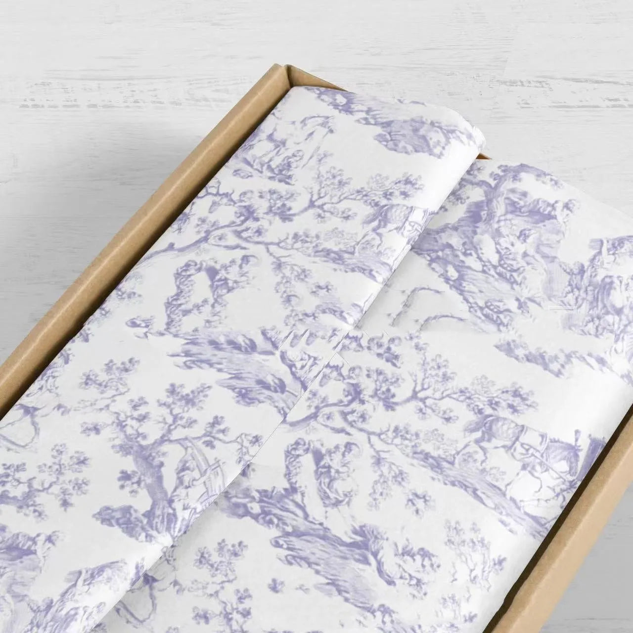 French MG decorative tissue paper sheet in retro pink purple colour, 50cm by 70cm