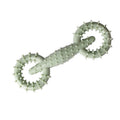 Blue TPR dog chew toy ring measuring 16cm for teething puppies and dogs