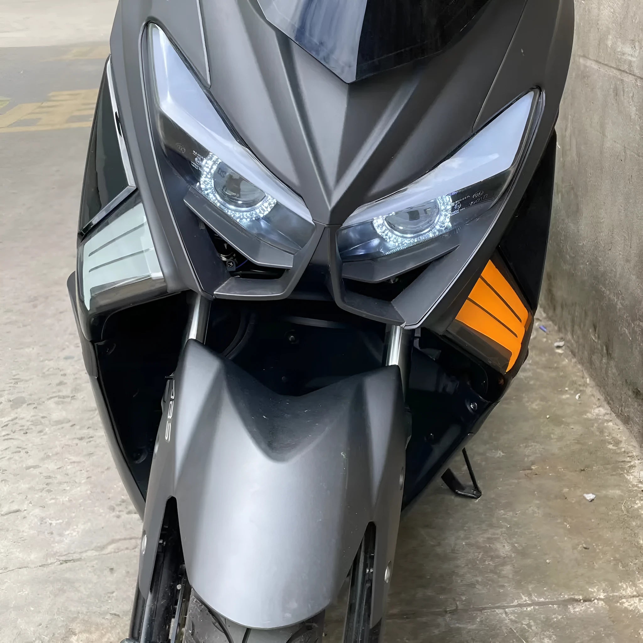 Two yellow LED cornering lamps for Tianying TS150 motorcycle indicator replacement