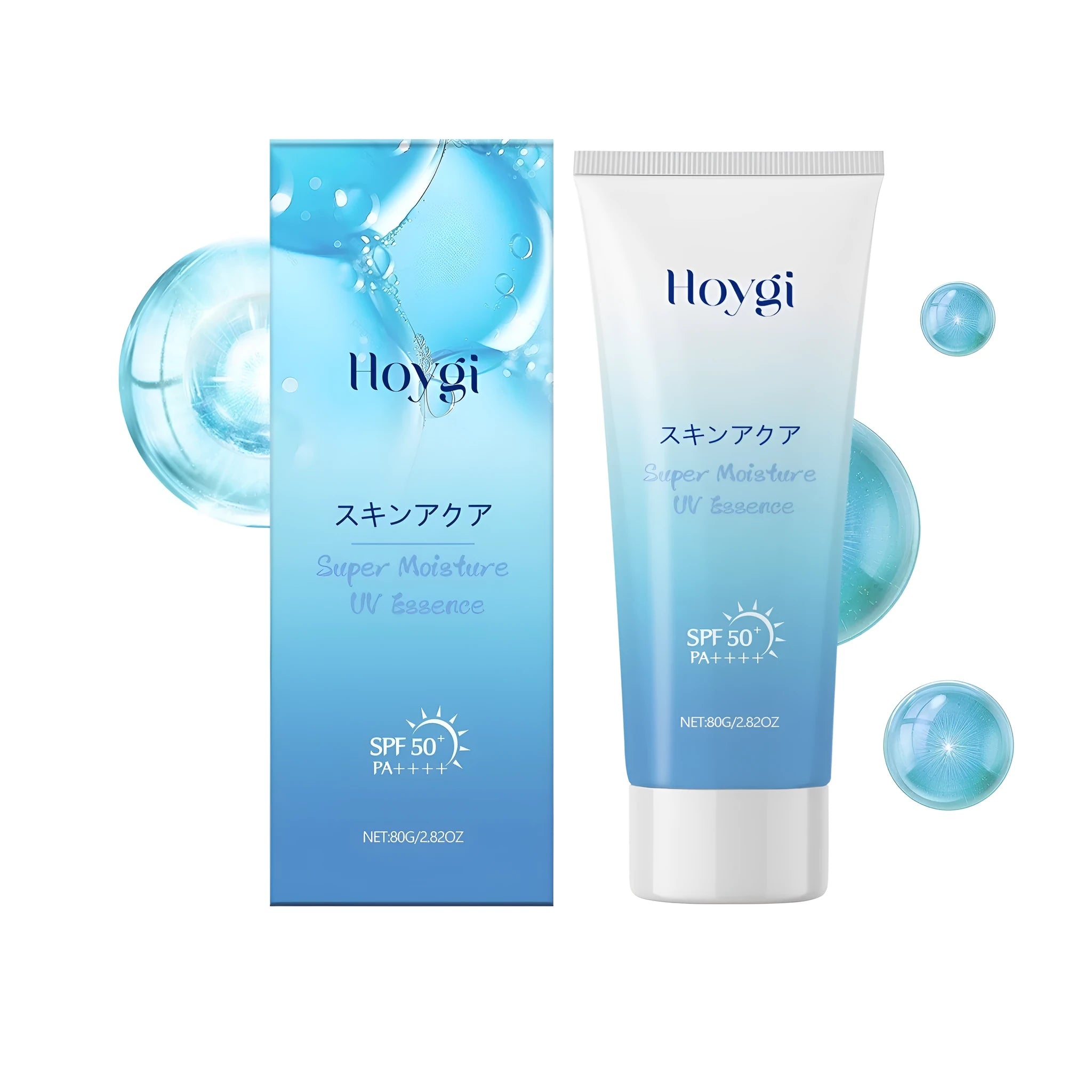 80g tube of refreshing moisturising sunscreen with hyaluronic acid for facial SPF protection.