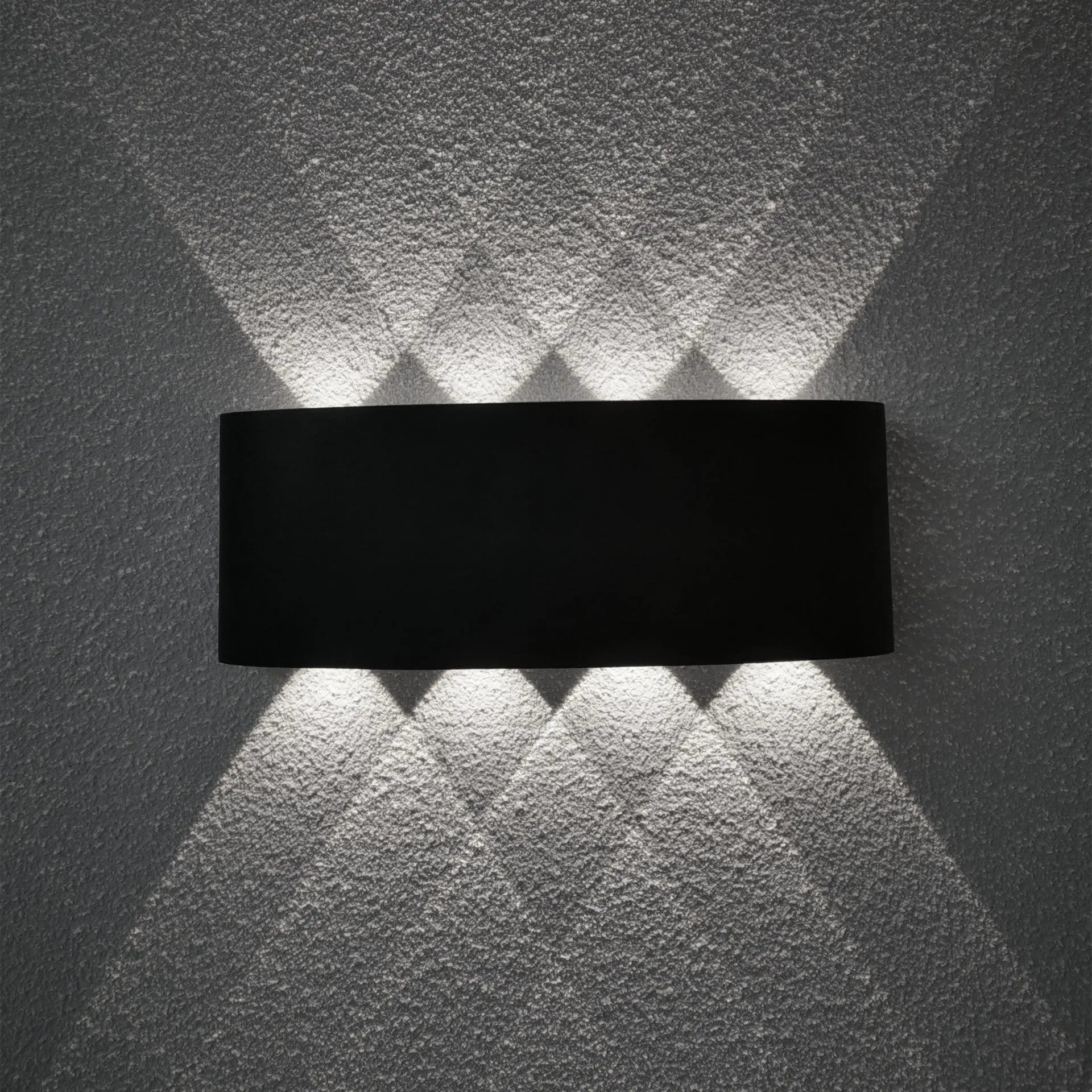 Modern aluminium corridor LED lamp in black, silver, or white finish