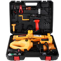 Yellow 12V electric car jack set with electric wrench for vehicle tyre changes
