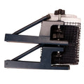 Table tennis post with universal large clip for thickened tables in open grid indoor table colour