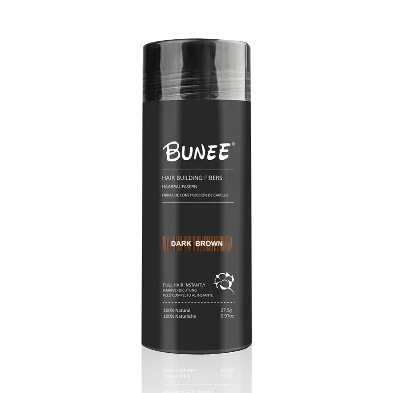 Boxed dense hair fiber powder three-piece set for thinning hair coverage in nine colour options