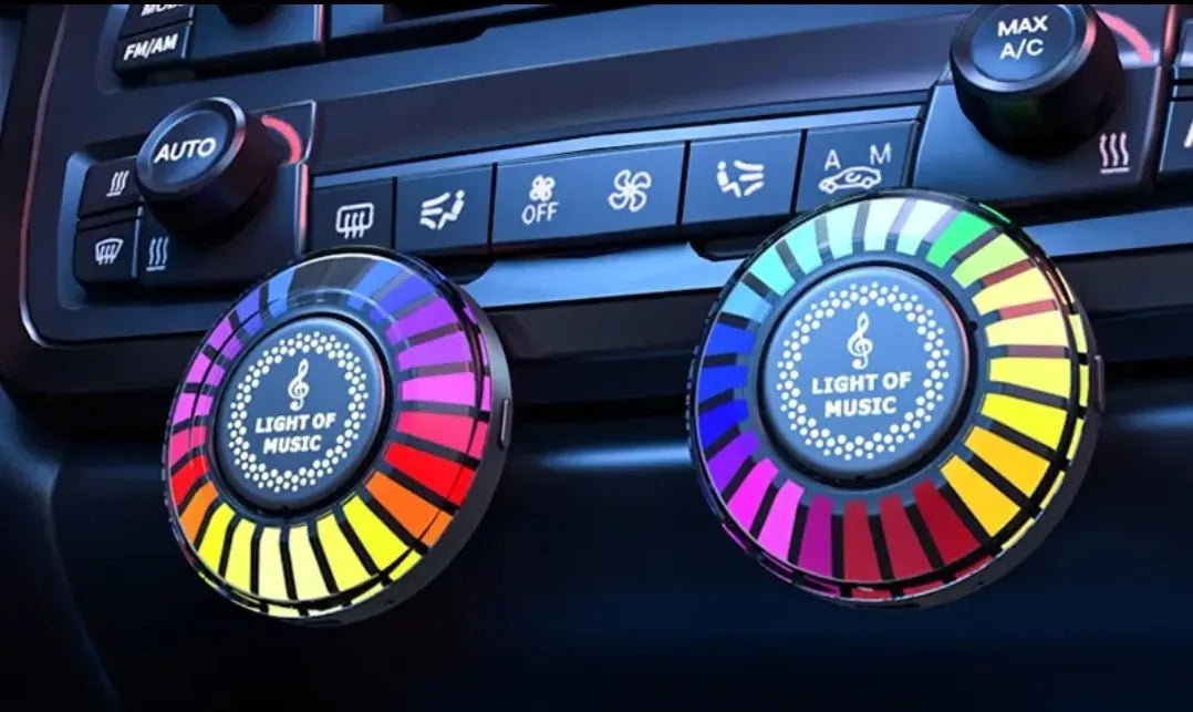 3D car air vent atmosphere light with RGB lighting and aromatherapy diffuser