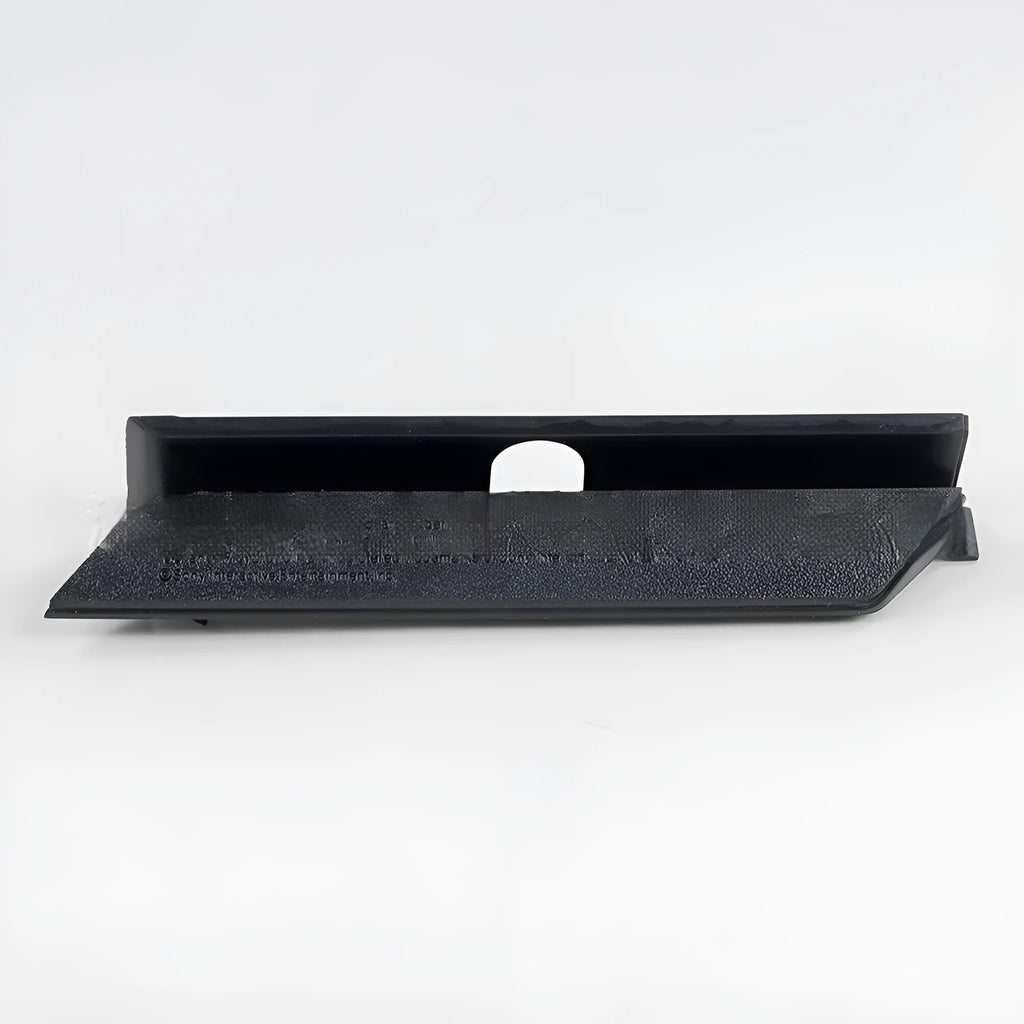 Black and white plastic hard disk baffle cover for 3.5-inch internal drive bays.