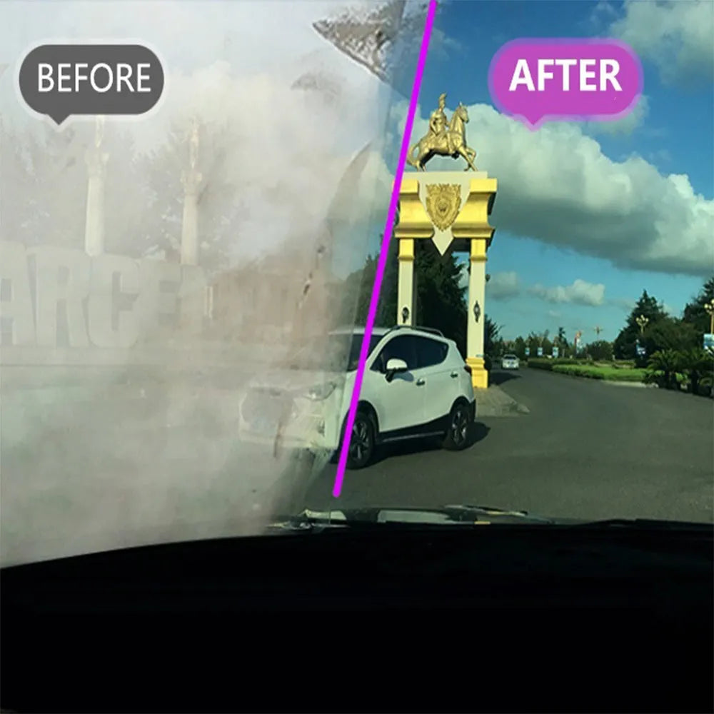 AUTO-S5 car glass antifogging spray bottle in 100ml, 50ml, and 30ml sizes for windscreen condensation prevention