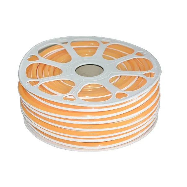Flexible silicone LED neon light bar in multiple colours showing 8mm width and bending capability