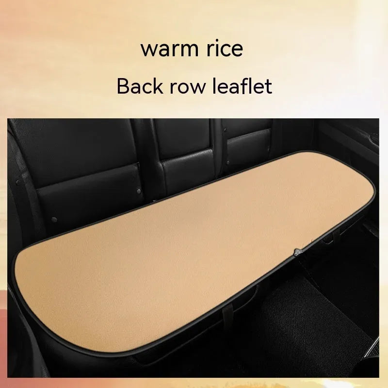 Car seat heating cushion in beige, black, and coffee colours for single, double, and rear seats