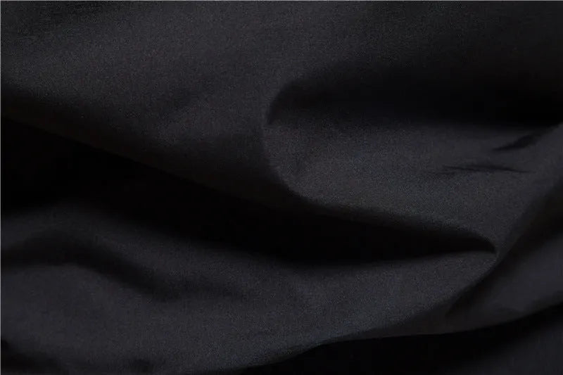 Men's thin casual jacket in polyester fabric showing solid colour design