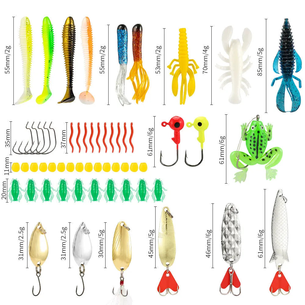 24-piece metal blind box Christmas fishing set collection with Mino Bog theme