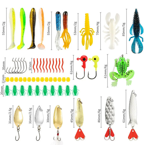 24-piece metal blind box Christmas fishing set collection with Mino Bog theme