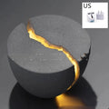 Designer minimalist art music table lamp with LED 4000K, resin natural sand finish, 130x70mm size