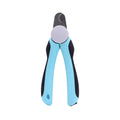 Blue heavy duty dog nail clippers with safety guard for large dogs and thick nails