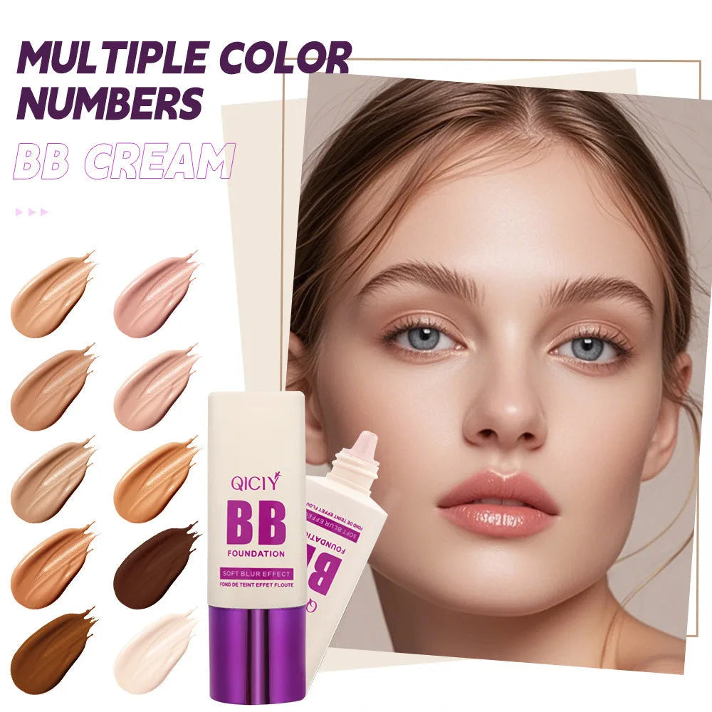 Feeding bottle BB cream liquid foundation concealer in 10 colour shades for brightening and repair
