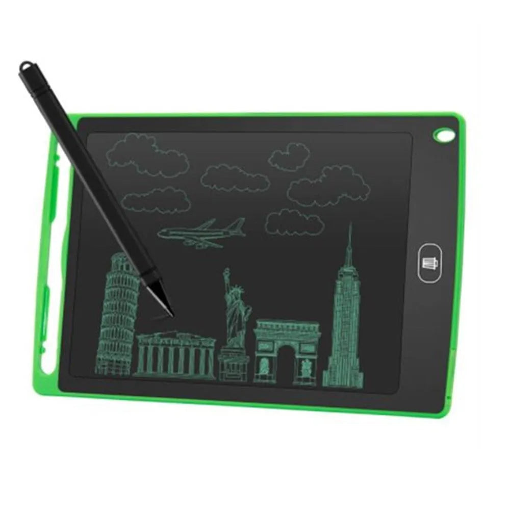 8.5 inch LCD writing board in blue with stylus pen and one-key clear button