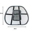 Black car lumbar support pillow with 687 Pi Ding waist design measuring 41x39 cm