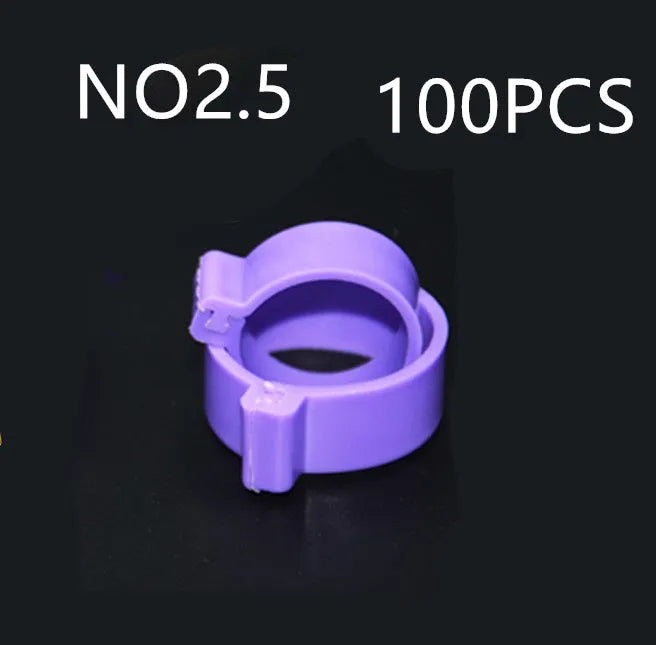 100 PCS chicken foot ring O-ring sealing washers in blue, green, purple, red, white, yellow colours
