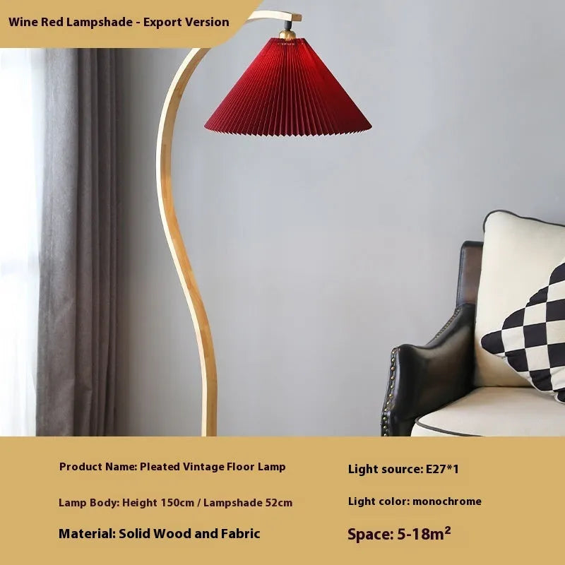 Retro vertical table lamp with three-colour variable light on sofa edge