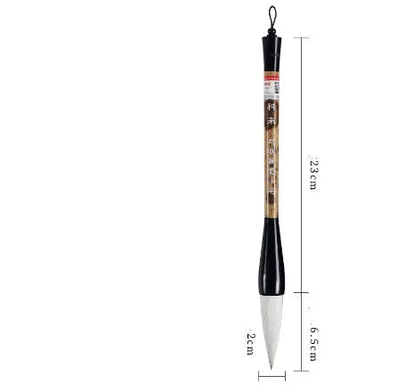Large traditional Chinese painting brush with wolf and sheep hair bristles in big bucket handle