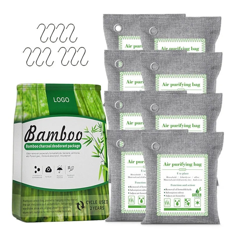 Bamboo charcoal bags for formaldehyde removal in household air purification