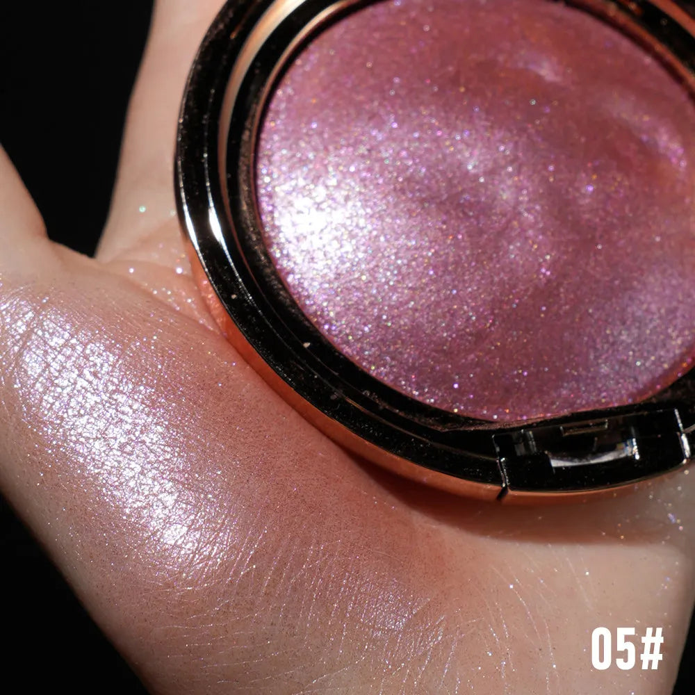 C-F019 high gloss gel nail polish bottle showing mirror finish, available in six metallic colour shades