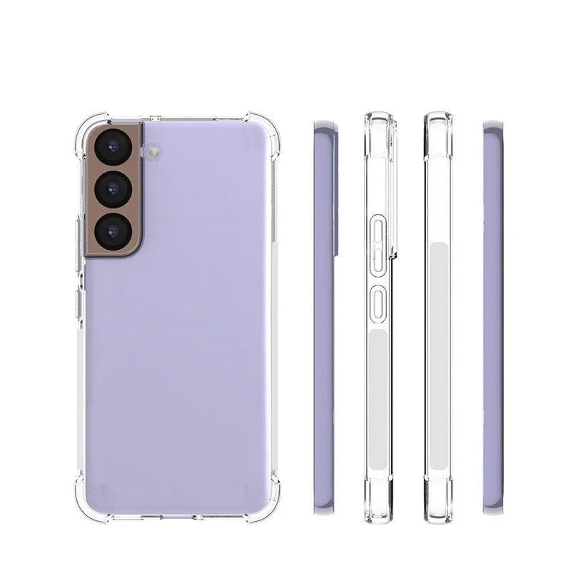 Thickened transparent TPU phone case with airbag corners for Samsung Galaxy models