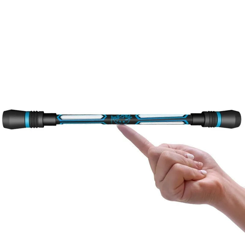 Frosted silica gel anti-slip rotary pen with fine 0.35mm needle tip on desk