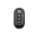 Fiat car remote key shell replacement case in black, red and dark blue colours