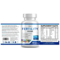 Sealed bottle of Male Fertility Tablets containing 60 tablets with COMLEX vitamin mineral amino acids formula.