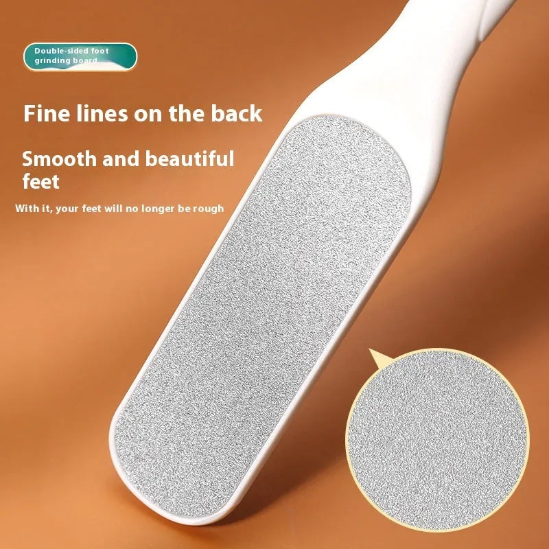 Stainless steel double-sided foot grinder for callus removal in OPP bag packaging