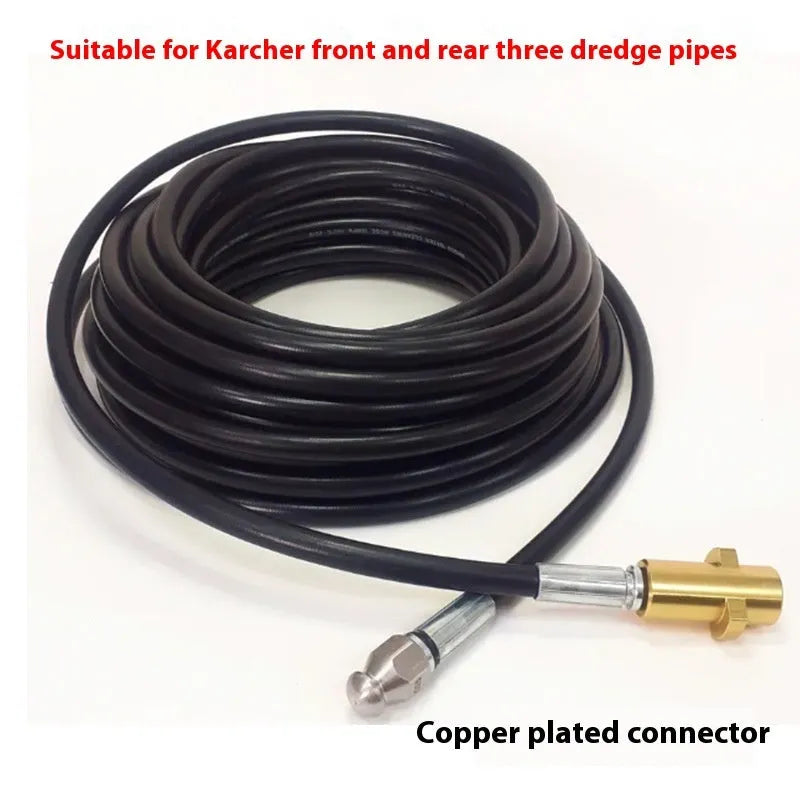 Kahe 10 metre high pressure Teflon dredging pipe with copper-plated top sections for car wash drain cleaning