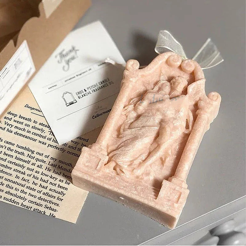 Ancient Greek couple angel silicone mould for baking and crafts